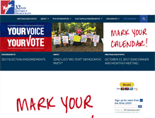 Tablet Screenshot of 32democrats.org